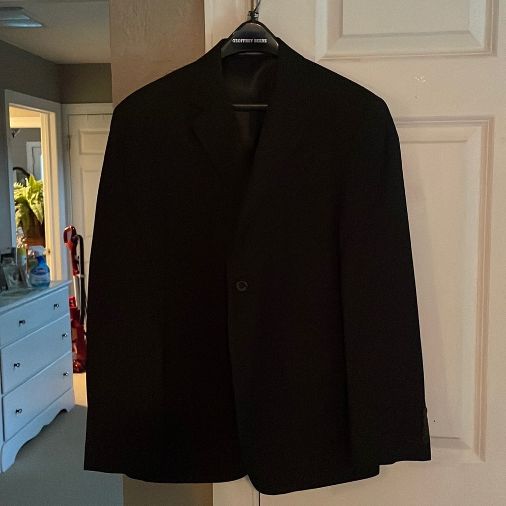 Georffrey Bean Black men's suit 38S jacket 30x30 pants